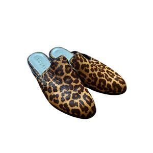1.STATE Women's Leopard Print Flat Mule Slip-On Size 7.5